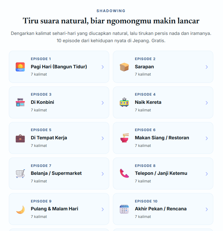 Tiru suara natural, biar lancar ngomong. 1